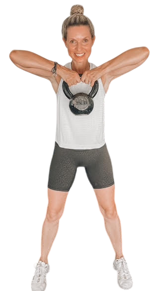 Alyssa with exercise bell