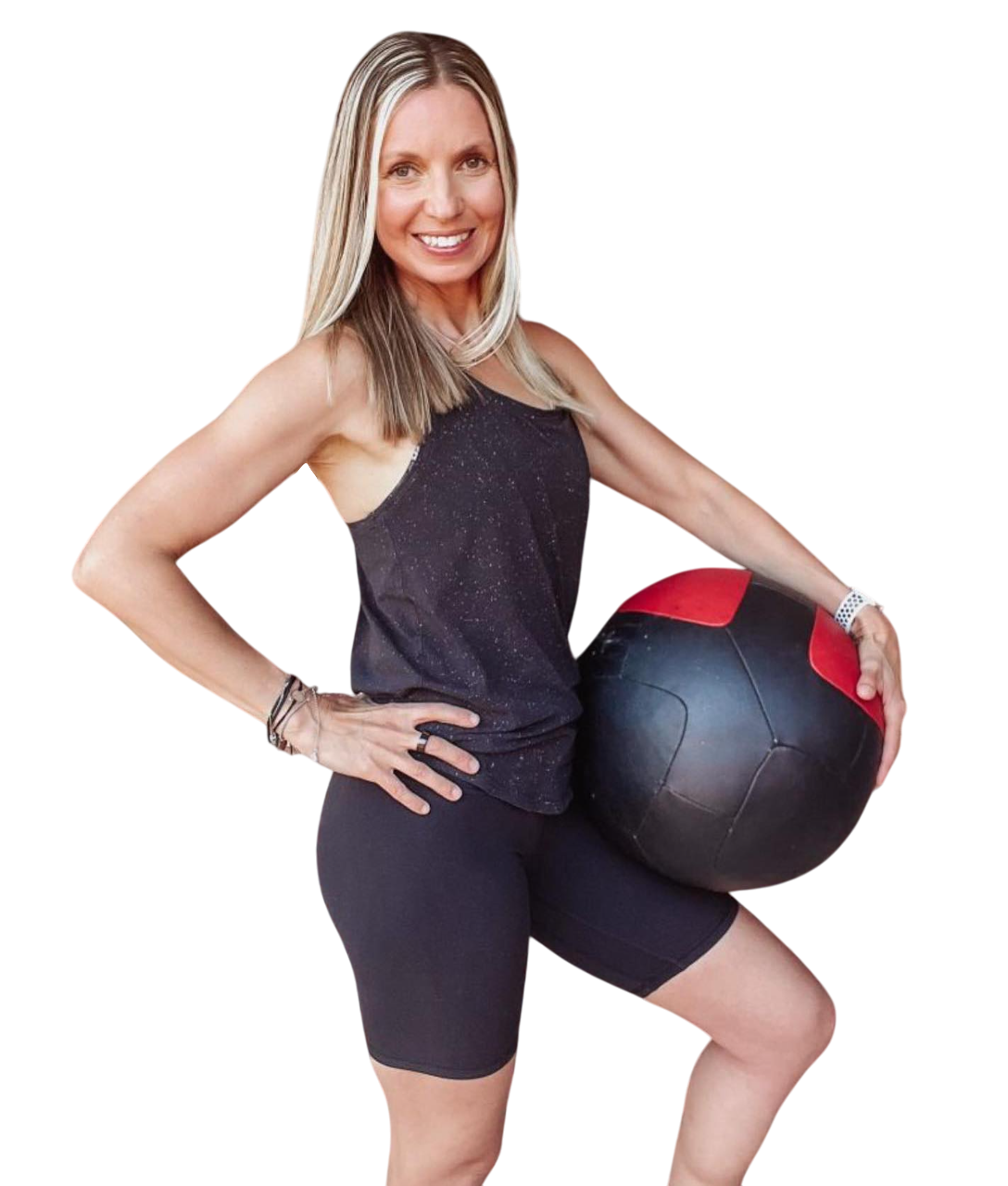 Alyssa smiling, arms at her sides